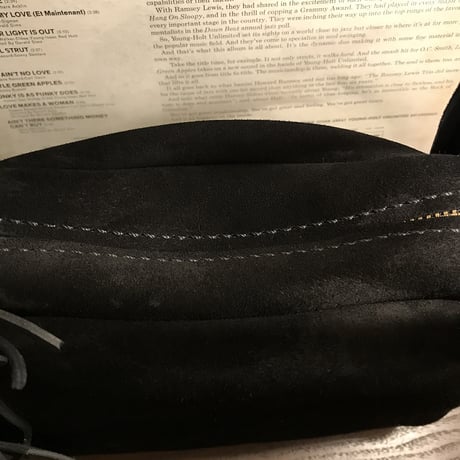 Shoulderbag 303. (Black/suede/kudu)Lot#138 サイトウ様オーダー出品