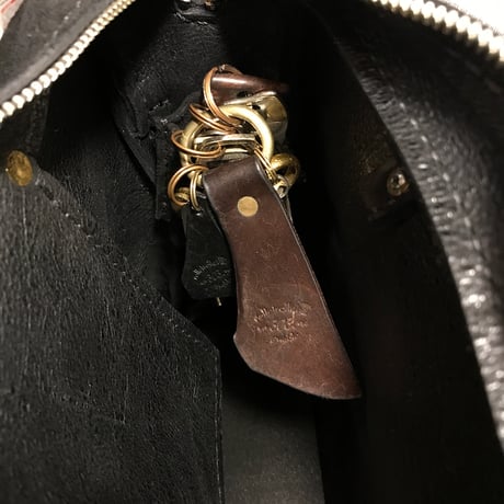 Handbag Square／2Wayバッグ　ショルダーバッグ黒　スエードバッグ　Lot#162