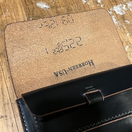 クロムエクセル長財布 Horweenスタンプ付き！(Chromexcel/black/Horween)Lot#319
