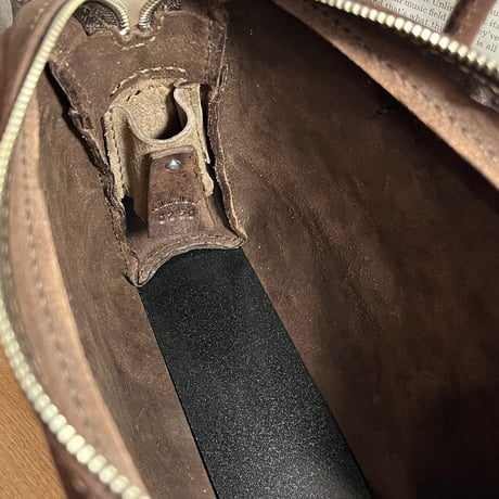 本革ハンドバッグ　プエブロレザーバッグ　Handbag(Castano/Pueblo)Lot#250