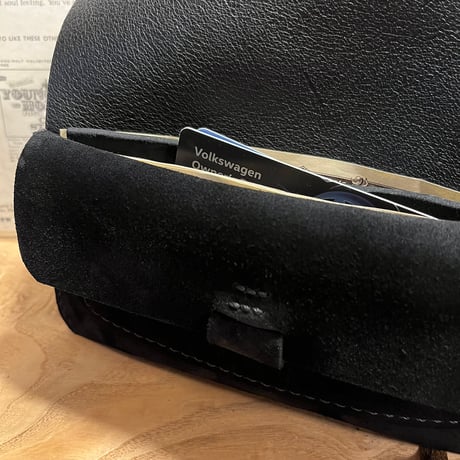kudu革長財布　Long Wallet (black/suede/kudu)Lot#266