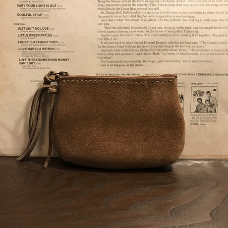 middle pouch (kudu/suede/stone)#158/Oder