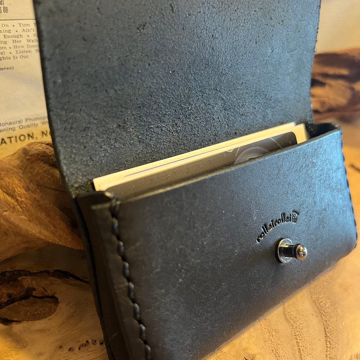 プエブロレザー名刺入れ プエブロレザーケース 一点物 02 | rolleirollei