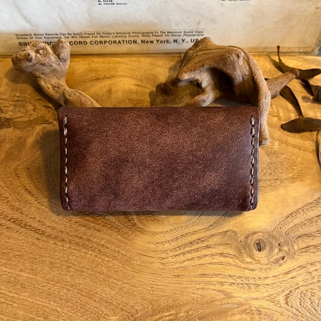 手作りだからこのフォルム♪ 一点限り リップケース 名刺入れ Business card case(tabacco/pueblo)Lot#--- 03