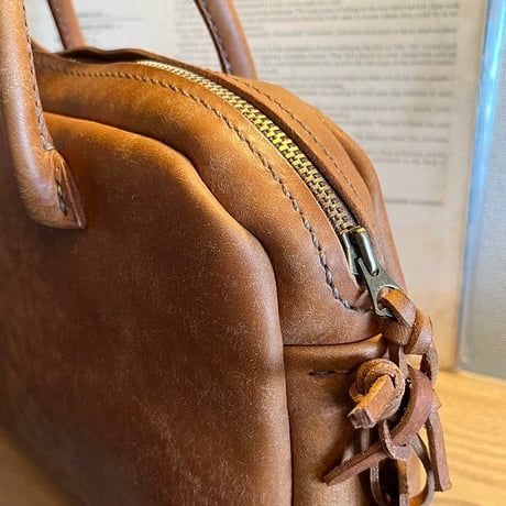 プエブロレザーバッグ　プエブロレザーハンドバッグ Handbag(Cognac/Pueblo)Lot#253