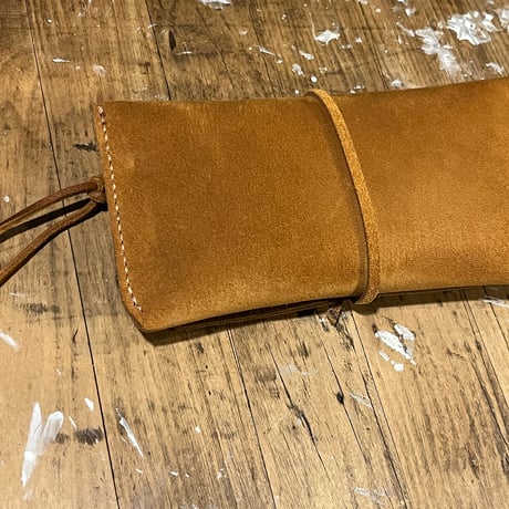 kudu革長財布 Long Wallet (Autumn spice/suede/kudu)Lot#376