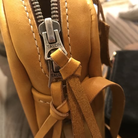 Shoulderbag 303.(山吹色/サッビア)Lot#102/iPhone SEレザーケース(山吹色/サッビア)Lot#103
