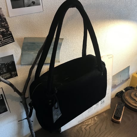 Shoulderbag (Black/suede/kudu)Lot#139 アベ様オーダー出品