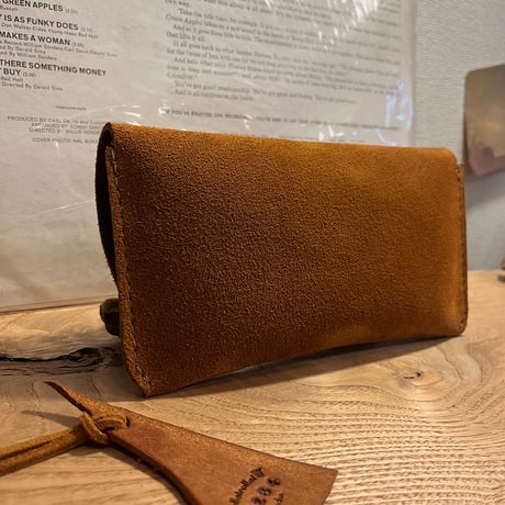 kudu革長財布　Long Wallet (autumn spice/suede/kudu)Lot#284