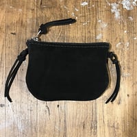 家島様プレゼント♪ middle pouch (kudu/suede/black)#164
