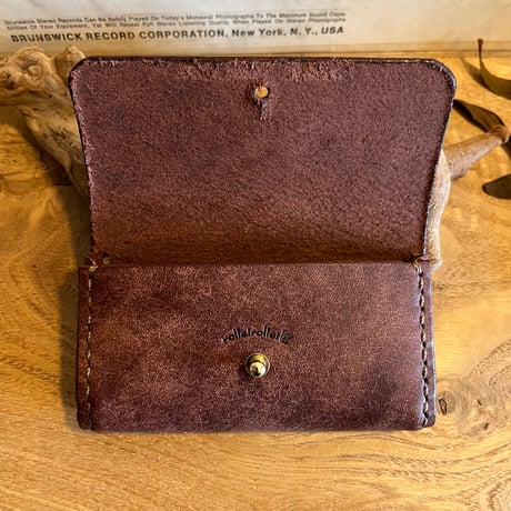 手作りだからこのフォルム♪ 一点限り リップケース 名刺入れ Business card case(tabacco/pueblo)Lot#--- 03
