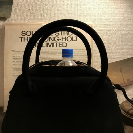 Handbag 303. mini (Black/suede/kudu)Lot#120 エハラ様オーダー出品