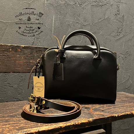 クロムエクセルレザーバッグ Shoulderbag / Handbag (Black/Chromexcel)Lot#323