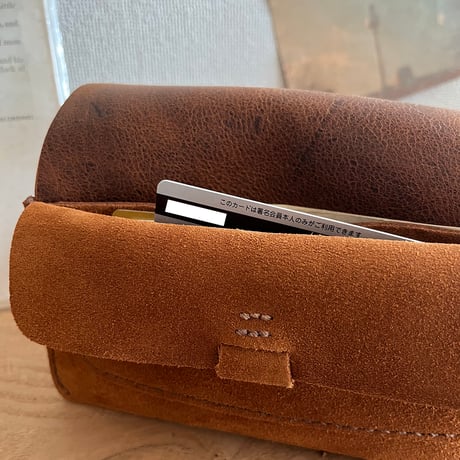 kudu革長財布　Long Wallet (autumn spice/suede/kudu)Lot#318/Lot#352set