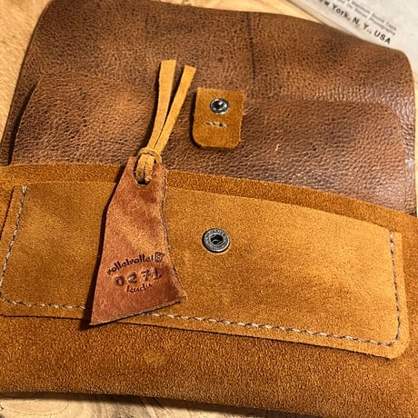 kudu革長財布　Long Wallet (autumn spice/suede/kudu)Lot#271
