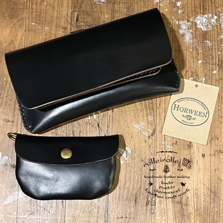 クロムエクセル長財布 Horweenスタンプ付き！(Chromexcel/black/Horween)Lot#319