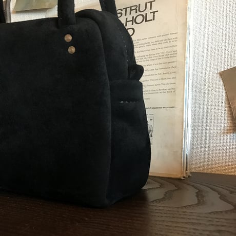 Shoulderbag (Black/suede/kudu)Lot#139 アベ様オーダー出品