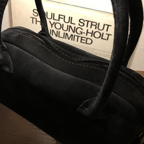 Handbag 303. mini (Black/suede/kudu)Lot#120 エハラ様オーダー出品