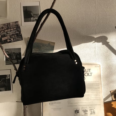 Shoulderbag (Black/suede/kudu)Lot#142 ハルカ様オーダー出品