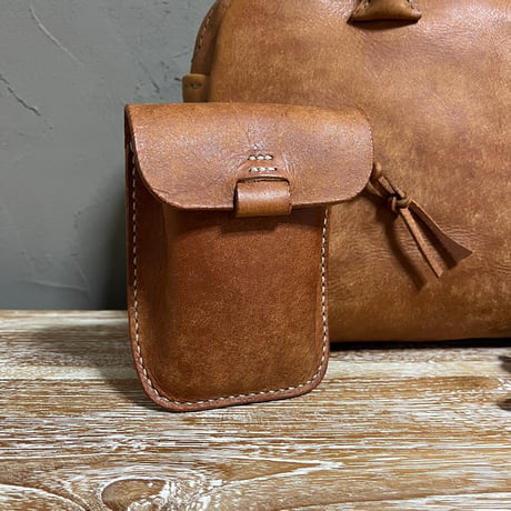 プエブロレザーバッグ　プエブロレザーハンドバッグ Handbag(Cognac/Pueblo)Lot#253