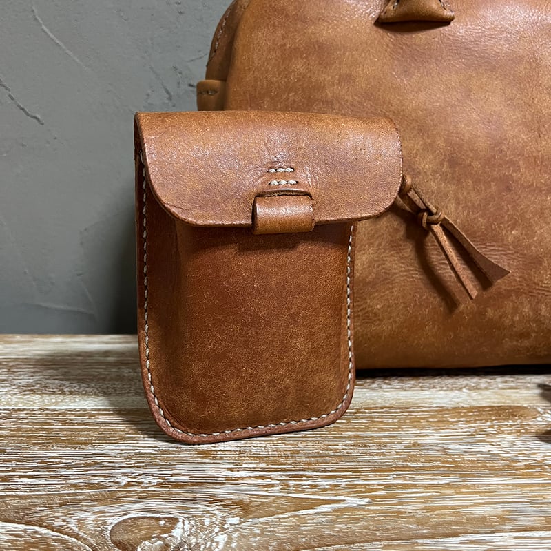 プエブロレザーバッグ プエブロレザーハンドバッグ Handbag(Cognac