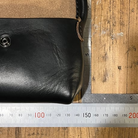 クロムエクセル ミニマルポコッシュ (Chromexcel/black/Horween)Lot#368