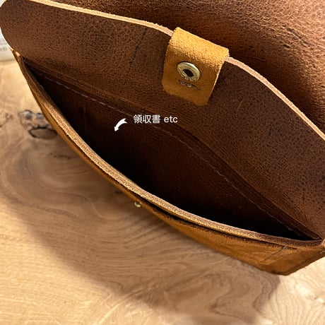 kudu革長財布　Long Wallet (autumn spice/suede/kudu)Lot#264