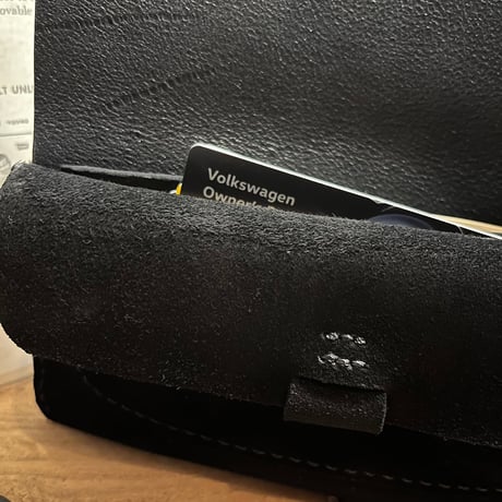 kudu革長財布　Long Wallet (black/suede/kudu)Lot#294
