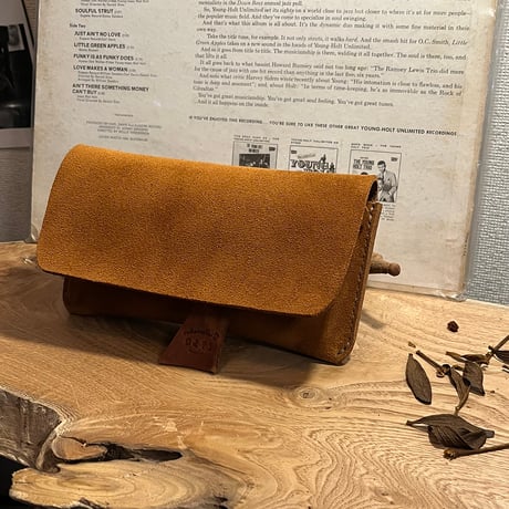 kudu革長財布　Long Wallet (autumn spice/suede/kudu)Lot#271