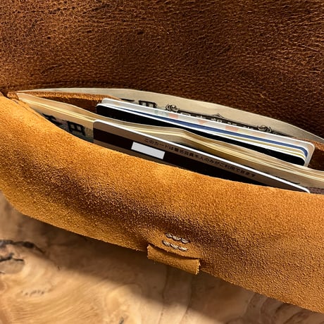 kudu革長財布　Long Wallet (autumn spice/suede/kudu)Lot#264