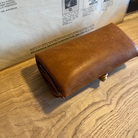 アコーディオン財布　プエブロレザー財布　ジャバラ財布／Lot#207