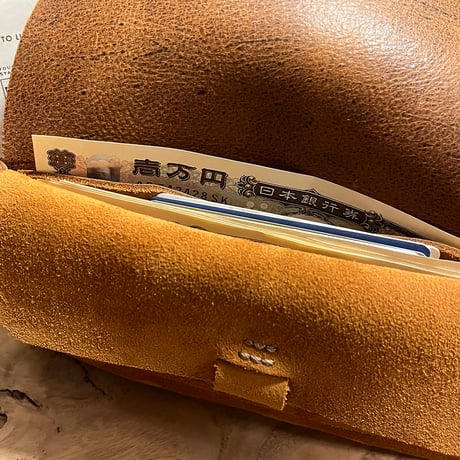 kudu革長財布　Long Wallet (autumn spice/suede/kudu)Lot#264
