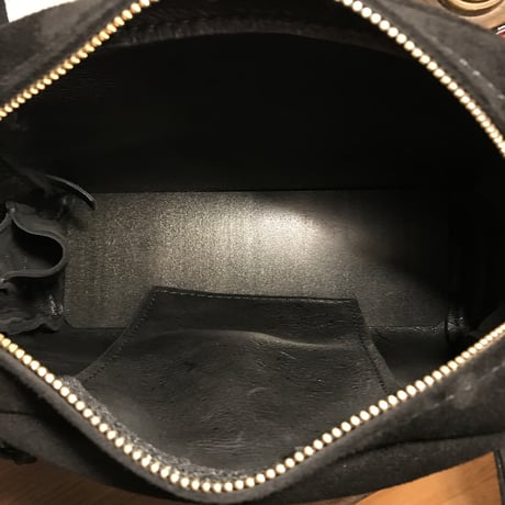 Shoulderbag (Black/suede/kudu)Lot#143