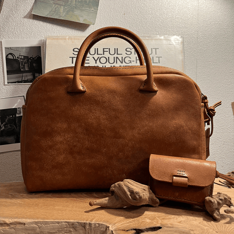 プエブロレザーバッグ　プエブロレザーハンドバッグ Handbag(Cognac/Pueblo)Lot#253