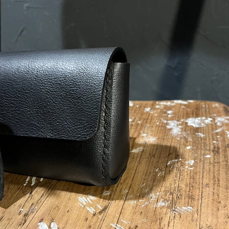 クラッチケースsmall(kudu/black)Lot#372 田中様オーダー出品