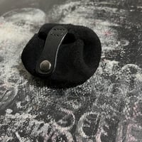 ムギュッとコインケース(black/suede/kudu)#06