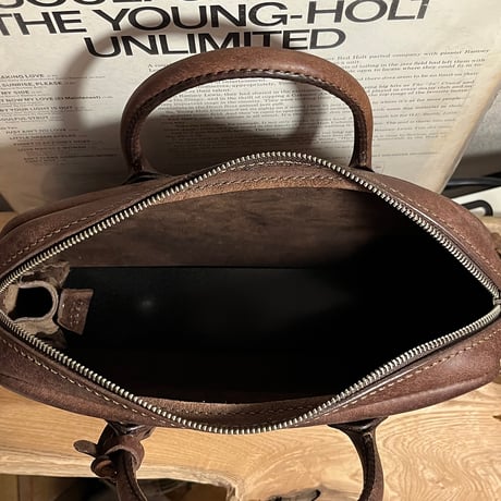 本革ハンドバッグ　プエブロレザーバッグ　Handbag(Castano/Pueblo)Lot#250