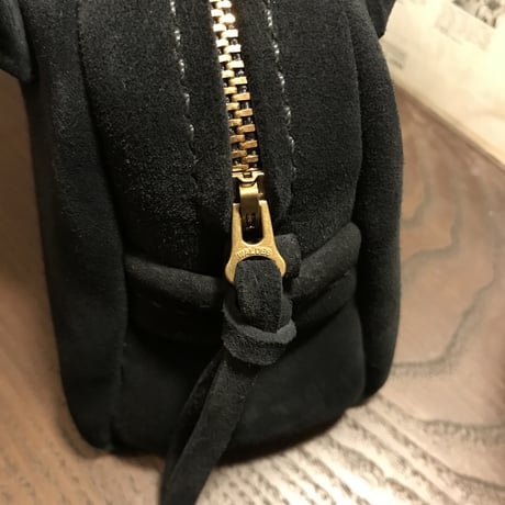Handbag 303. mini (Black/suede/kudu)Lot#120 エハラ様オーダー出品