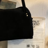Shoulderbag 303. (Black/suede/kudu)Lot#138 サイトウ様オーダー出品