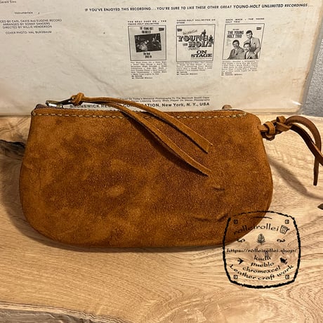 Landscape pouch (kudu/suede/Autumn spice)#228理英子様オーダー出品