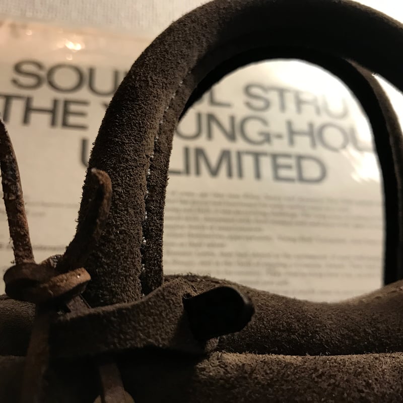 ラスト1点 kudu革スエードバッグ チョコレート色レザーバッグ Handbag