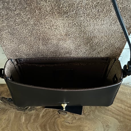 クロムエクセルレザー クラッチショルダーバッグ Clutch Shoulderbag(Black/Chromexcel)Lot#325