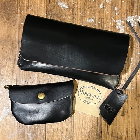 クロムエクセル長財布 Horweenスタンプ付き！(Chromexcel/black/Horween)Lot#319