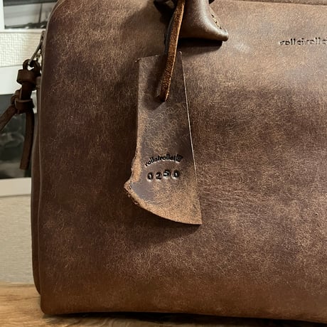 本革ハンドバッグ　プエブロレザーバッグ　Handbag(Castano/Pueblo)Lot#250