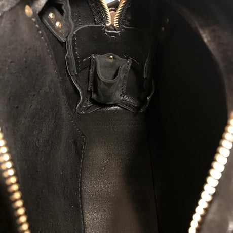 Shoulderbag (Black/suede/kudu)Lot#142 ハルカ様オーダー出品