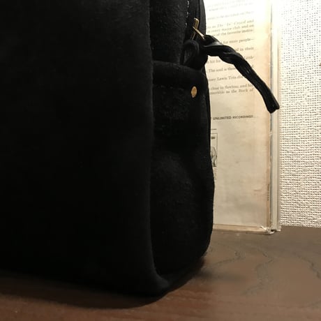 Shoulderbag 303. (Black/suede/kudu)Lot#138 サイトウ様オーダー出品