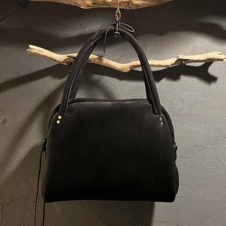 Hand/Shoulderbag(Black/suede/kudu)Lot#378 家島様オーダー出品
