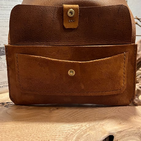 kudu革長財布　Long Wallet (autumn spice/suede/kudu)Lot#264
