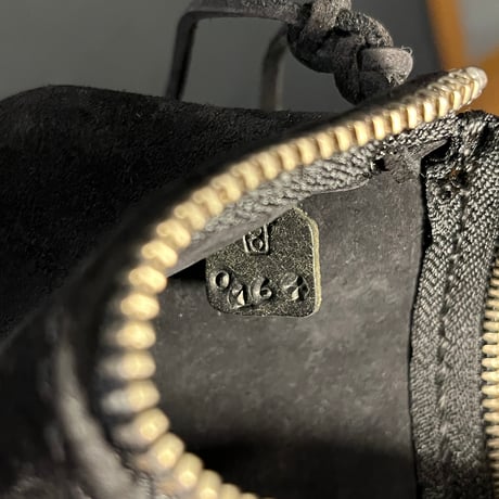 家島様プレゼント♪ middle pouch (kudu/suede/black)#164