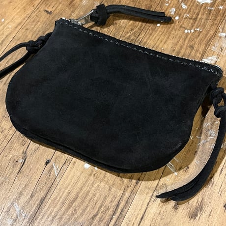 家島様プレゼント♪ middle pouch (kudu/suede/black)#164